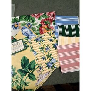 Longaberger Liner Sampler Pack Assorted‎ Fabrics & Sizes Vintage Stripes Floral